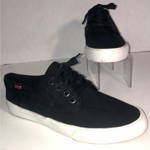 LEVIS EVAN Men's Black Canvas Upper Skate Shoes Sneakers 51509501A Men's Size:10